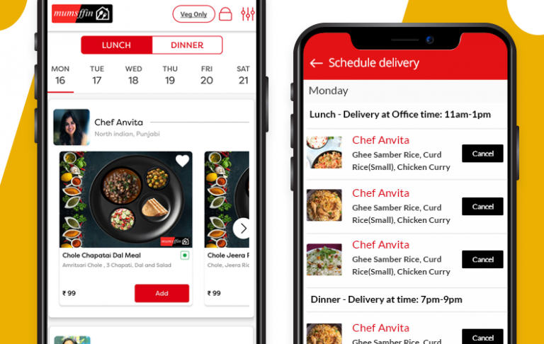  Home cook meal delivery app 
